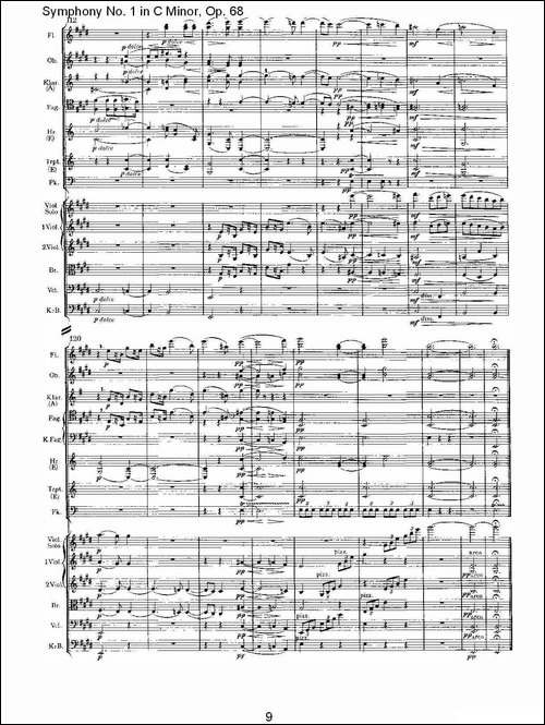 C小调第一交响曲,-Op.68-第二乐章-其他谱