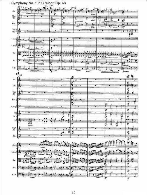 C小调第一交响曲,-Op.68-第四乐章-一-其他谱