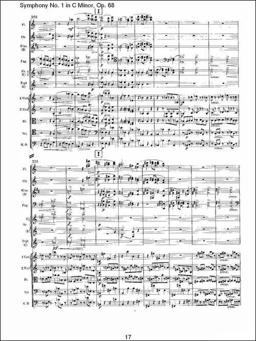 C小调第一交响曲,-Op.68-第四乐章-一-其他谱