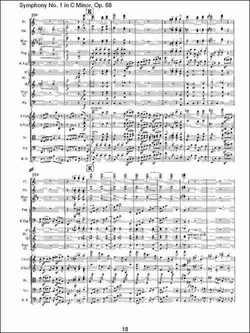 C小调第一交响曲,-Op.68-第四乐章-一-其他谱