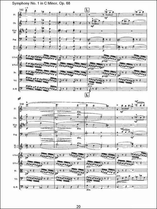 C小调第一交响曲,-Op.68-第四乐章-一-其他谱