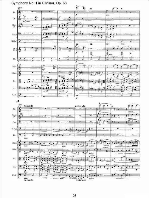 C小调第一交响曲,-Op.68-第四乐章-一-其他谱