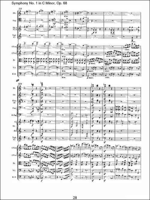 C小调第一交响曲,-Op.68-第四乐章-一-其他谱