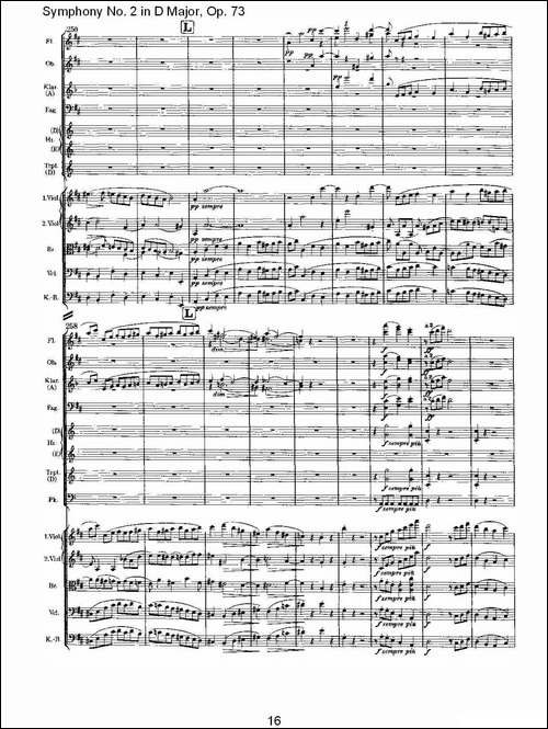D大调第二交响曲,-Op.73第四乐章-其他谱