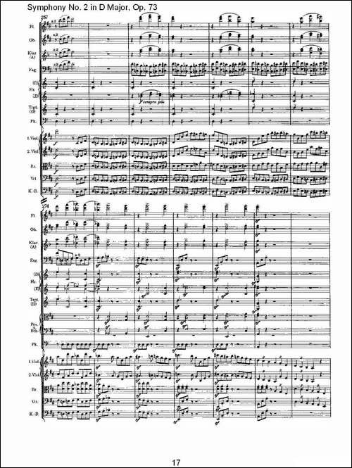 D大调第二交响曲,-Op.73第四乐章-其他谱