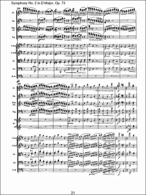 D大调第二交响曲,-Op.73第四乐章-其他谱