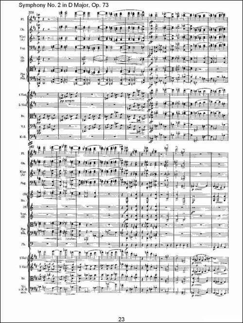 D大调第二交响曲,-Op.73第四乐章-其他谱