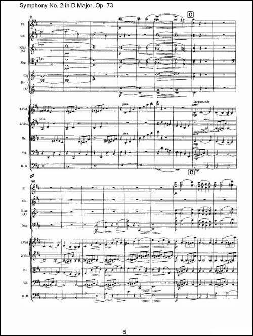 D大调第二交响曲,-Op.73第四乐章-其他谱