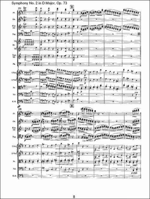 D大调第二交响曲,-Op.73第四乐章-其他谱