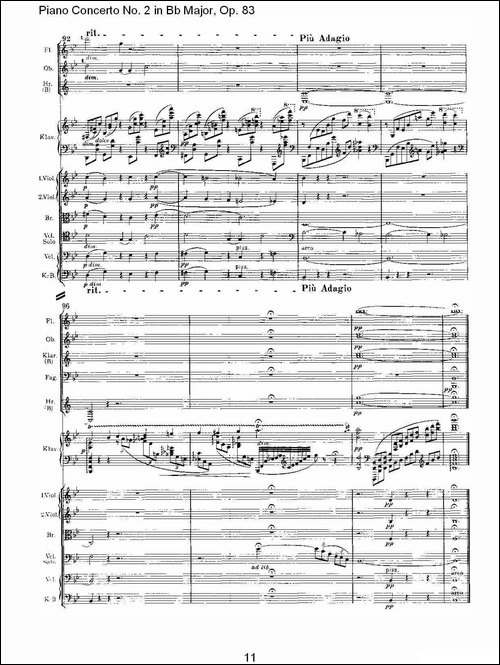Bb大调钢琴第二协奏曲,-Op.83第三乐章-其他谱