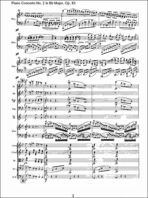 Bb大调钢琴第二协奏曲,-Op.83第三乐章-其他谱