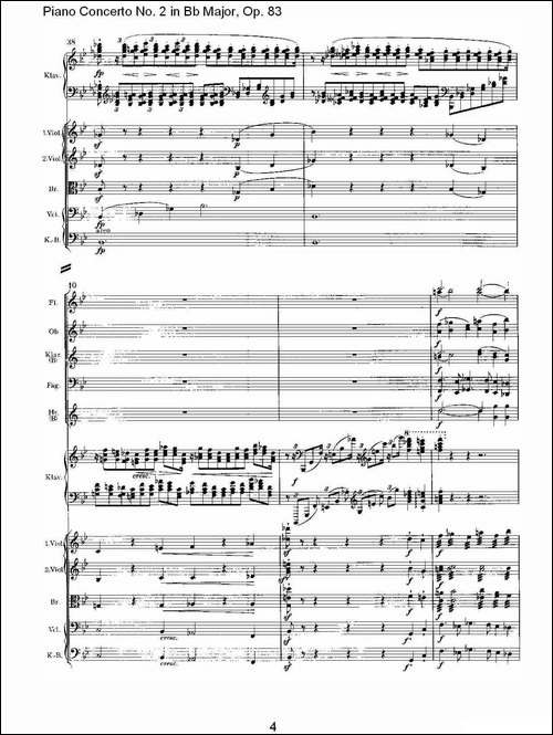 Bb大调钢琴第二协奏曲,-Op.83第三乐章-其他谱