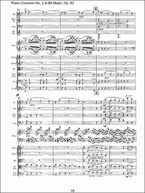 Bb大调钢琴第二协奏曲,-Op.83第三乐章-其他谱