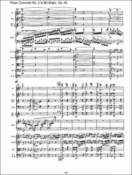 Bb大调钢琴第二协奏曲,-Op.83第四乐章-其他谱