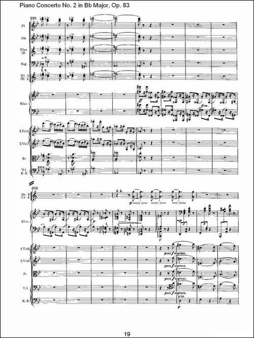 Bb大调钢琴第二协奏曲,-Op.83第四乐章-其他谱