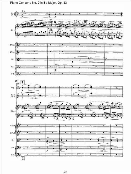 Bb大调钢琴第二协奏曲,-Op.83第四乐章-其他谱