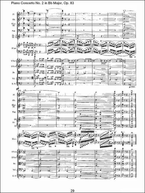 Bb大调钢琴第二协奏曲,-Op.83第四乐章-其他谱