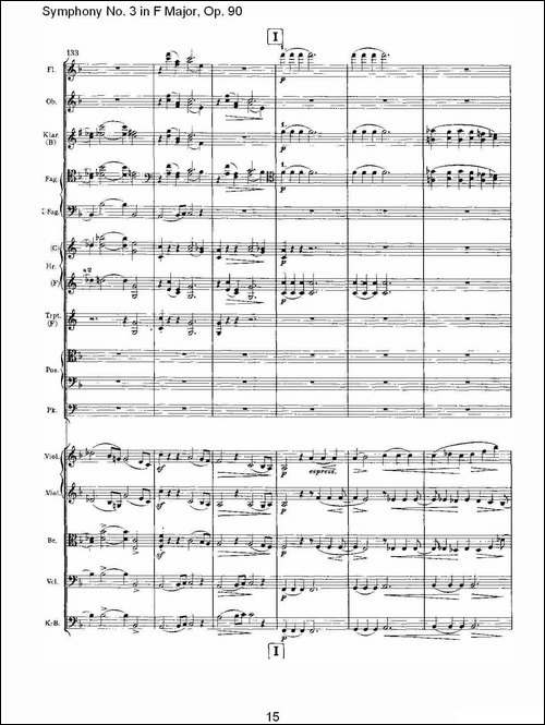 F大调第三交响曲,-Op.90第一乐章-其他谱