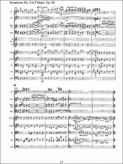 F大调第三交响曲,-Op.90第一乐章-其他谱