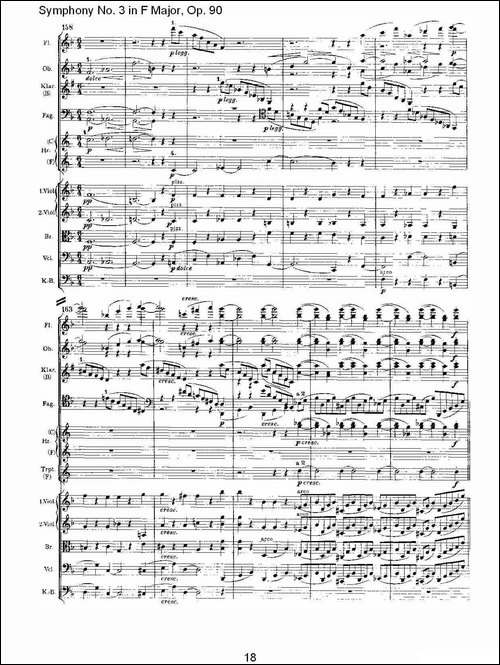 F大调第三交响曲,-Op.90第一乐章-其他谱