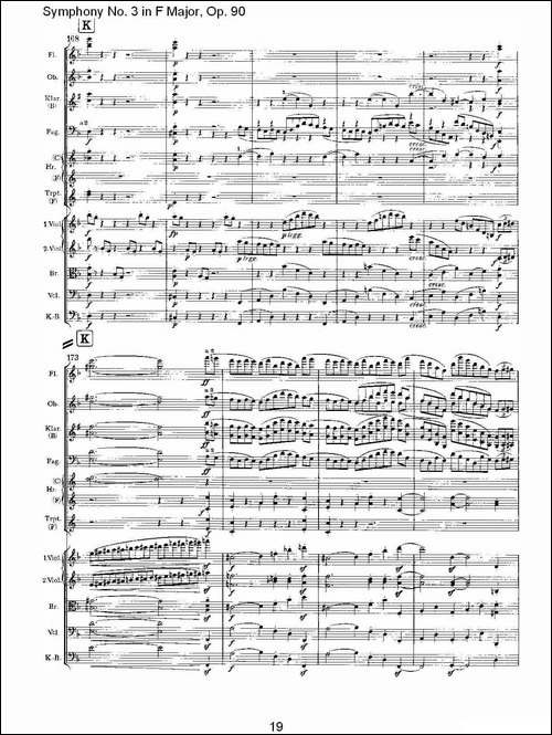 F大调第三交响曲,-Op.90第一乐章-其他谱