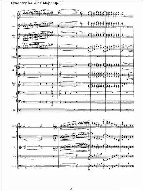 F大调第三交响曲,-Op.90第一乐章-其他谱