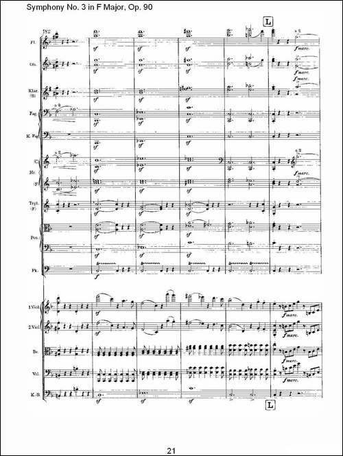 F大调第三交响曲,-Op.90第一乐章-其他谱