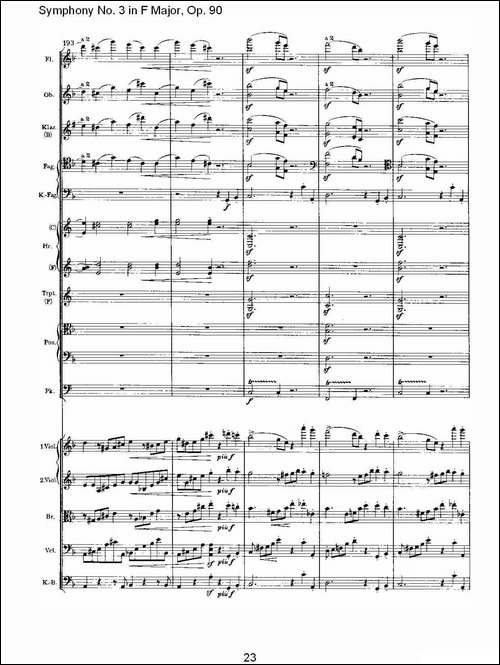 F大调第三交响曲,-Op.90第一乐章-其他谱