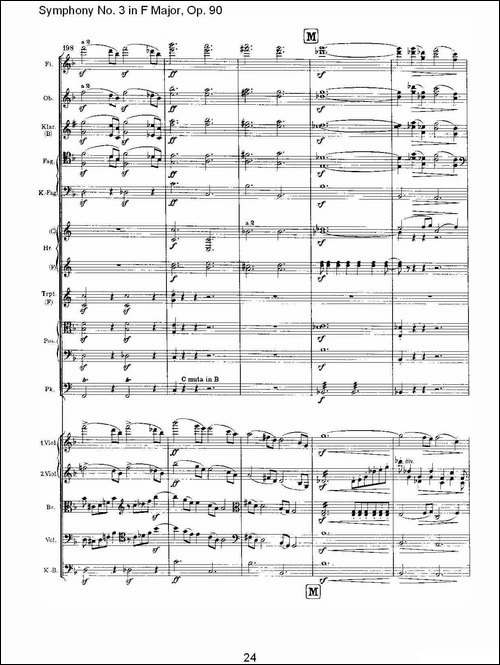 F大调第三交响曲,-Op.90第一乐章-其他谱