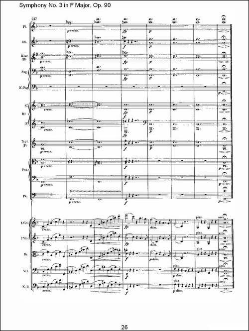F大调第三交响曲,-Op.90第一乐章-其他谱