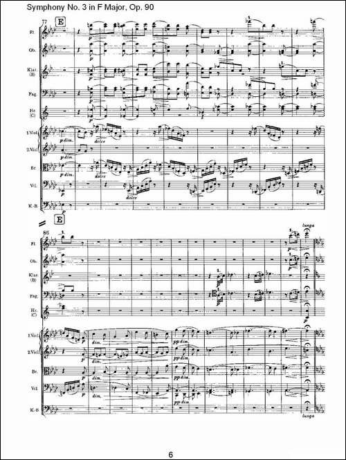F大调第三交响曲,-Op.90第三乐章-其他谱