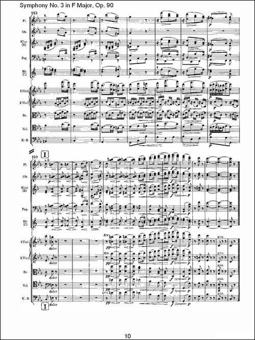 F大调第三交响曲,-Op.90第三乐章-其他谱