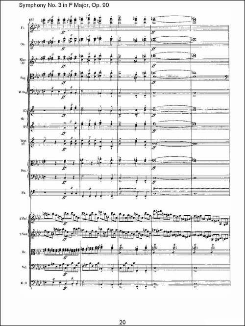 F大调第三交响曲,-Op.90第四乐章-其他谱