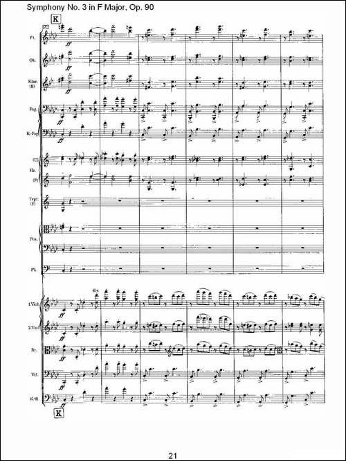 F大调第三交响曲,-Op.90第四乐章-其他谱