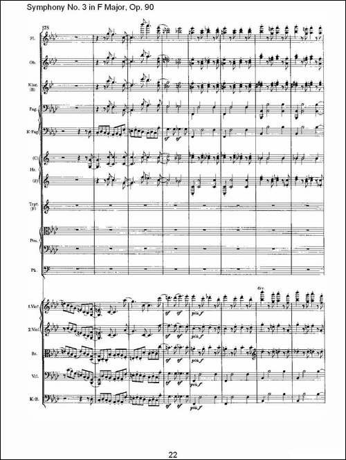 F大调第三交响曲,-Op.90第四乐章-其他谱