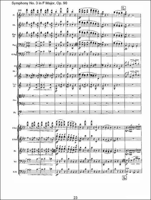 F大调第三交响曲,-Op.90第四乐章-其他谱