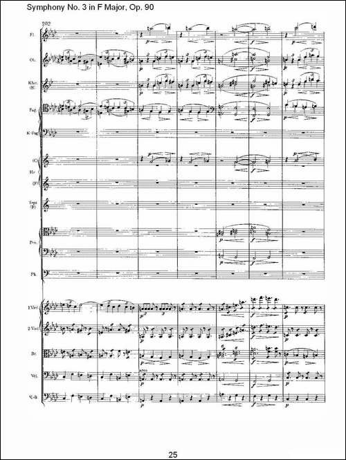 F大调第三交响曲,-Op.90第四乐章-其他谱