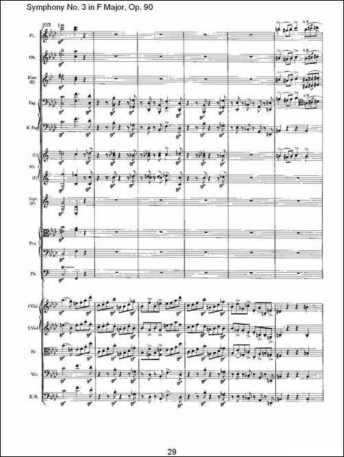 F大调第三交响曲,-Op.90第四乐章-其他谱