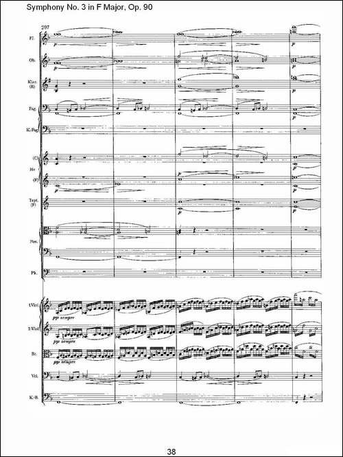 F大调第三交响曲,-Op.90第四乐章-其他谱