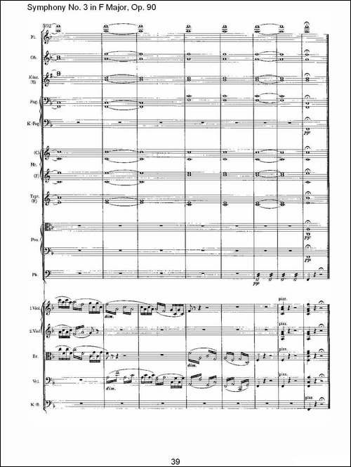 F大调第三交响曲,-Op.90第四乐章-其他谱