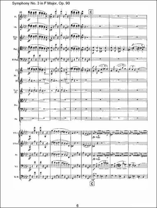 F大调第三交响曲,-Op.90第四乐章-其他谱
