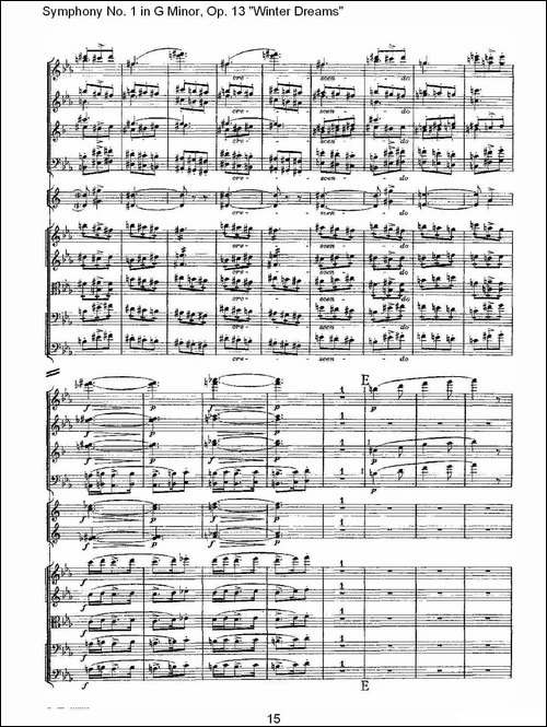 G小调第一交响曲,-Op.13-----冬天的梦幻Op.13第三乐章-其他谱