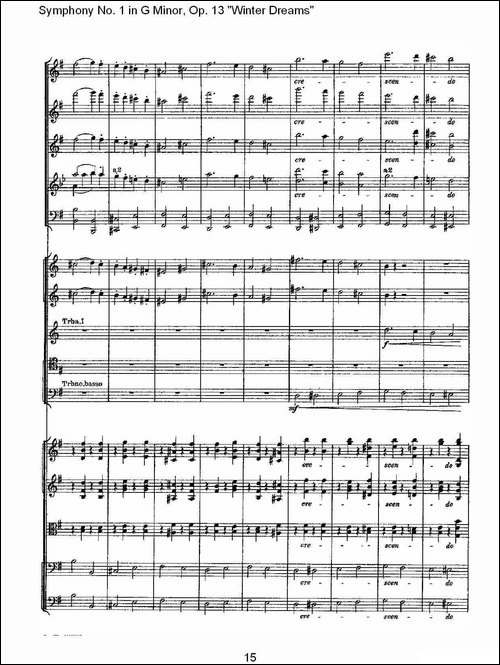 G小调第一交响曲,-Op.13-----冬天的梦幻Op.13第四乐章-一-其他谱