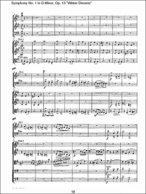 G小调第一交响曲,-Op.13-----冬天的梦幻Op.13第四乐章-一-其他谱