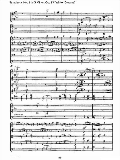 G小调第一交响曲,-Op.13-----冬天的梦幻Op.13第四乐章-一-其他谱
