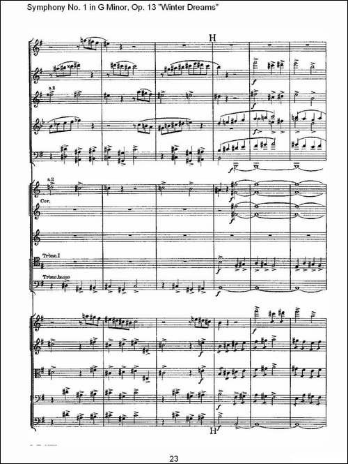 G小调第一交响曲,-Op.13-----冬天的梦幻Op.13第四乐章-一-其他谱