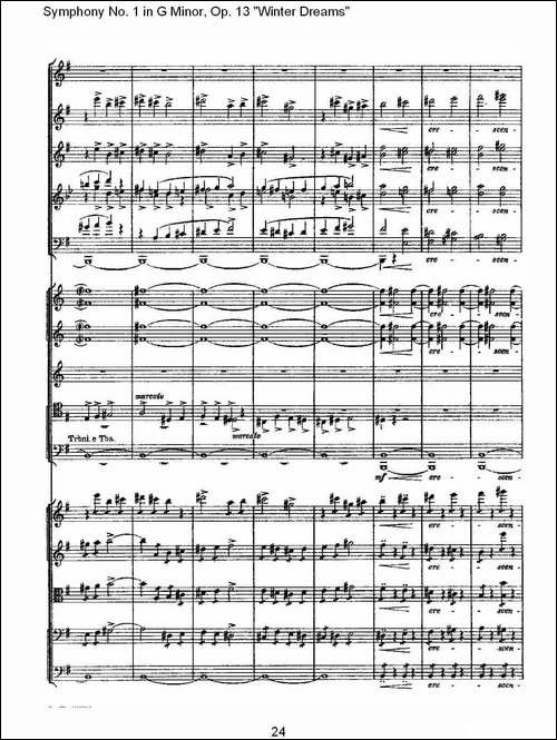 G小调第一交响曲,-Op.13-----冬天的梦幻Op.13第四乐章-一-其他谱