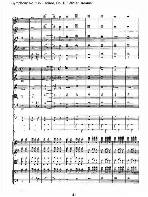 G小调第一交响曲,-Op.13-----冬天的梦幻Op.13第四乐章-二-其他谱