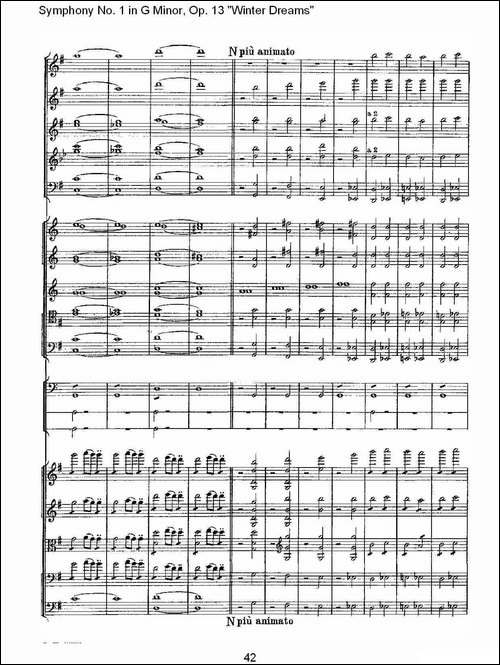 G小调第一交响曲,-Op.13-----冬天的梦幻Op.13第四乐章-二-其他谱
