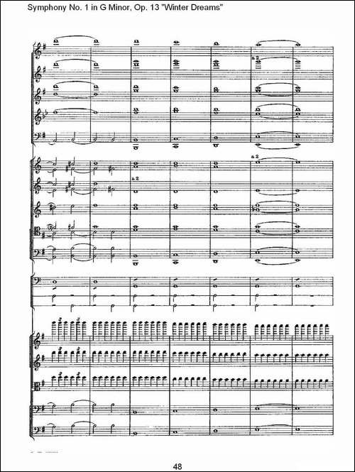 G小调第一交响曲,-Op.13-----冬天的梦幻Op.13第四乐章-二-其他谱